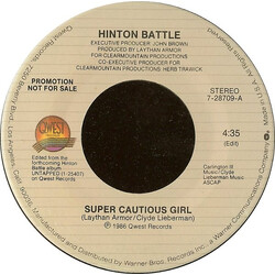 Hinton Battle Super Cautious Girl USED VINYL 7INCH 45 RPM PROMO STEREO