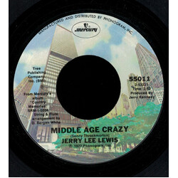Jerry Lee Lewis Middle Age Crazy USED VINYL 7INCH 45 RPM STYRENE