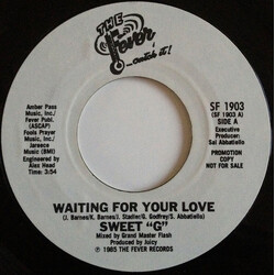 Sweet G Waiting For Your Love USED VINYL 7INCH 45 RPM PROMO