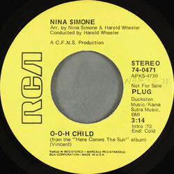 Nina Simone O-o-h Child USED VINYL 7INCH 45 RPM PROMO STEREO