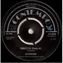 Ultrafunk Sweet F.A. (Funky Al) USED VINYL 7INCH 45 RPM SINGLE STEREO