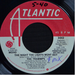 The Trammps The Night The Lights Went Out USED VINYL 7INCH 45 RPM SINGLE PROMO STEREO MONO