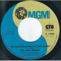 The New Seekers The Greatest Song I've Ever Heard USED VINYL 7INCH 45 RPM STYRENE