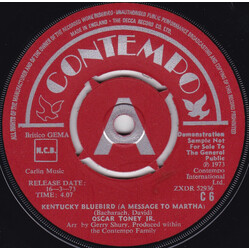 Oscar Toney Jr. Kentucky Bluebird (A Message To Martha) / Everything I Own USED VINYL 7INCH SINGLE PROMO