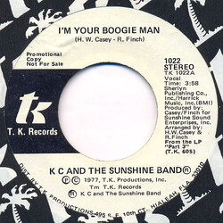KC & The Sunshine Band I'm Your Boogie Man USED VINYL 7INCH 45 RPM PROMO