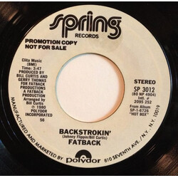 The Fatback Band Backstrokin' USED VINYL 7INCH 45 RPM PROMO