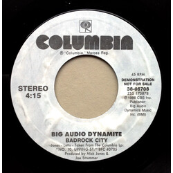 Big Audio Dynamite Badrock City USED VINYL 7INCH 45 RPM PROMO