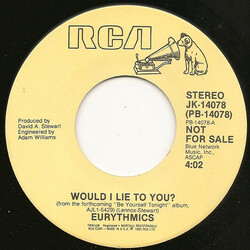 Eurythmics Would I Lie To You? USED VINYL 7INCH PROMO STEREO