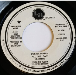 Deryll Inman All The Love USED VINYL 7INCH 45 RPM SINGLE PROMO