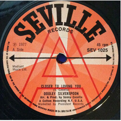 Dooley Silverspoon Closer To Loving You / It's Serious USED VINYL 7INCH PROMO