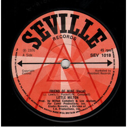 Little Milton Friend Of Mine USED VINYL 7INCH SINGLE PROMO