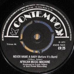 African Music Machine Never Name A Baby (Before It's Born) / The Dapp USED VINYL 7INCH 45 RPM