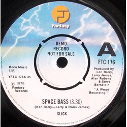 Slick (2) Space Bass USED VINYL 7INCH 45 RPM SINGLE PROMO