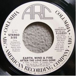 Earth, Wind & Fire After The Love Has Gone USED VINYL 7INCH 45 RPM SINGLE PROMO STEREO MONO
