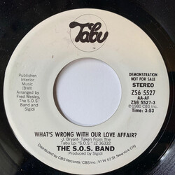 The S.O.S. Band What's Wrong With Our Love Affair? USED VINYL 7INCH 45 RPM PROMO STEREO