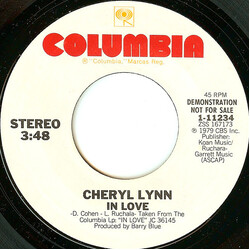 Cheryl Lynn In Love USED VINYL 7INCH 45 RPM PROMO STYRENE
