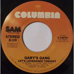 Gary's Gang Let's Lovedance Tonight USED VINYL 7INCH 45 RPM SINGLE STEREO
