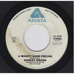Shirley Brown A Mighty Good Feeling USED VINYL 7INCH 45 RPM SINGLE PROMO