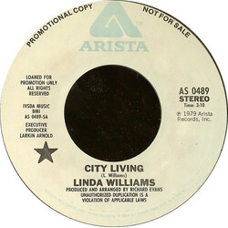 Linda Williams City Living USED VINYL 7INCH 45 RPM PROMO STYRENE STEREO MONO