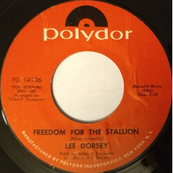 Lee Dorsey Freedom For The Stallion / If She Won't (Find Someone Who Will) USED VINYL 7INCH 45 RPM STYRENE