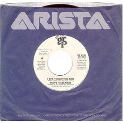 Dave Valentin I Got It Right This Time USED VINYL 7INCH 45 RPM SINGLE PROMO
