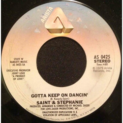 Roger St. Kenerly / Stephanie Spruill Gotta Keep On Dancin' USED VINYL 7INCH 45 RPM