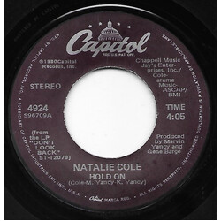 Natalie Cole Hold On USED VINYL 7INCH 45 RPM SINGLE