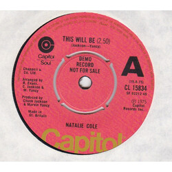Natalie Cole This Will Be / Joey USED VINYL 7INCH PROMO