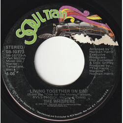 The Whispers Living Together (In Sin) USED VINYL 7INCH 45 RPM SINGLE STEREO