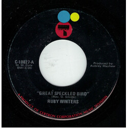 Ruby Winters Great Speckled Bird USED VINYL 7INCH 45 RPM SINGLE