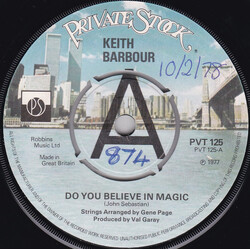 Keith Barbour Do You Believe In Magic USED VINYL 7INCH 45 RPM PROMO