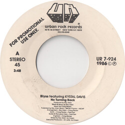 Blyss / Krystal Davis No Turning Back USED VINYL 7INCH 45 RPM PROMO