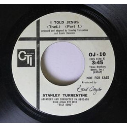 Stanley Turrentine I Told Jesus USED VINYL 7INCH 45 RPM SINGLE PROMO