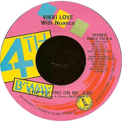 Vikki Love / Nuance Stop Playing On Me USED VINYL 7INCH 45 RPM