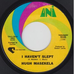 Hugh Masekela I Haven't Slept USED VINYL 7INCH 45 RPM SINGLE STYRENE