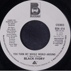 Black Ivory You Turn My Whole World Around USED VINYL 7INCH 45 RPM SINGLE PROMO STYRENE STEREO MONO