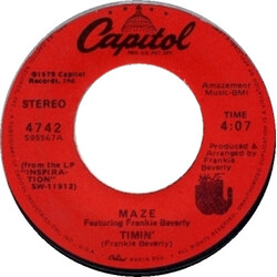 Maze Featuring Frankie Beverly Timin' USED VINYL 7INCH SINGLE