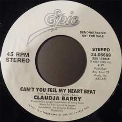 Claudja Barry Can't You Feel My Heart Beat USED VINYL 7INCH 45 RPM PROMO STEREO