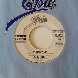 Q.T. Hush Turn It Up USED VINYL 7INCH 45 RPM PROMO