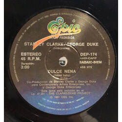 Stanley Clarke/George Duke Dulce Nena = Sweet Baby USED VINYL 7INCH 45 RPM SINGLE PROMO STEREO