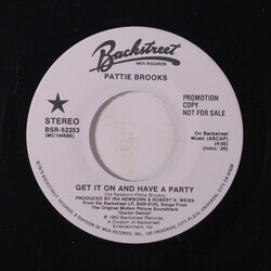 Pattie Brooks Get It On And Have A Party USED VINYL 7INCH 45 RPM PROMO