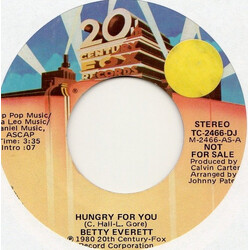 Betty Everett Hungry For You USED VINYL 7INCH PROMO