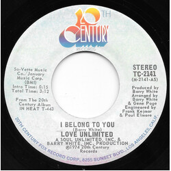 Love Unlimited I Belong To You USED VINYL 7INCH 45 RPM SINGLE