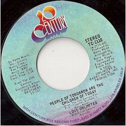 Love Unlimited People Of Tomorrow Are The Children Of Today USED VINYL 7INCH 45 RPM