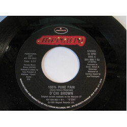 O'Chi Brown 100% Pure Pain USED VINYL 7INCH 45 RPM PROMO