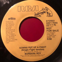 Barbara Roy Gonna Put Up A Fight (Single Fight Version) USED VINYL 7INCH 45 RPM PROMO