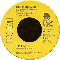 The Swordsmen Hip Thang USED VINYL 7INCH 45 RPM SINGLE PROMO STEREO