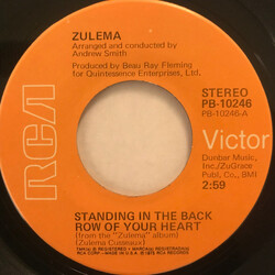Zulema Standing In The Back Row Of Your Heart USED VINYL 7INCH 45 RPM