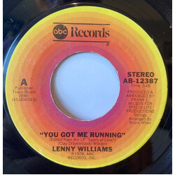 Lenny Williams You Got Me Running / Come Reap My Love USED VINYL 7INCH 45 RPM SINGLE