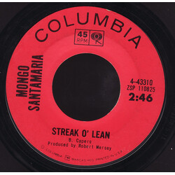 Mongo Santamaria Streak O' Lean USED VINYL 7INCH 45 RPM STYRENE